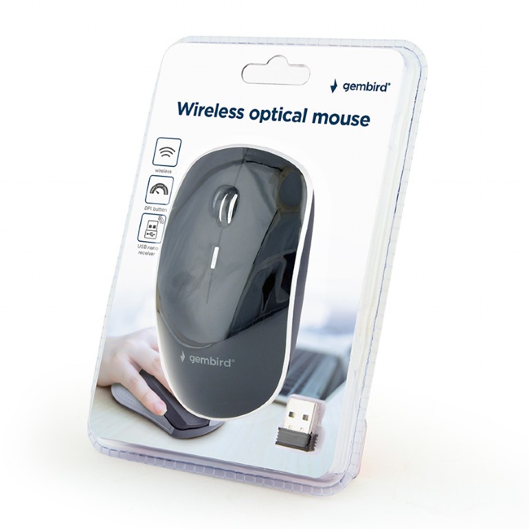 Wireless optical mouse, black