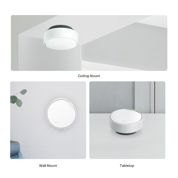 TP-Link Deco X50-PoE Système WiFi 6 Mesh AX3000 avec PoE Dual Band - 2,40 GHz / 5 GHz - 2 x Antennes (2 x Internes) - Vitesse sans fil 384 Mo/s - 1 x Port Réseau - 1 x Port Haut Débit - PoE Ports - 2,5 Gigabit Ethernet - Bureau, montable au plafond, montable au mur, sur table