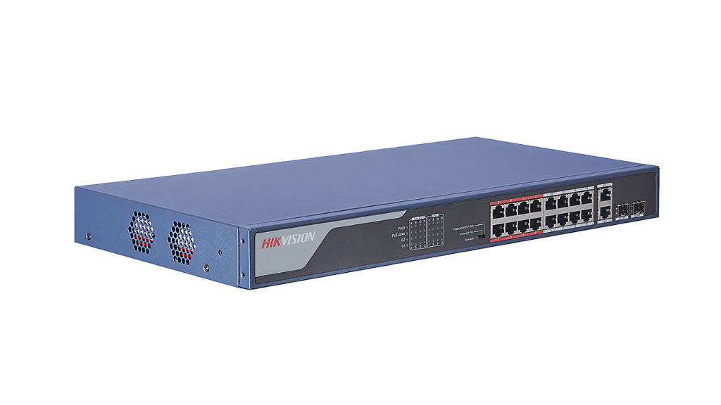 HIKVISION DS-3E0318P-E/M 16-PORT 10/100 UNMANAGED POE ETHERNET SWITCH