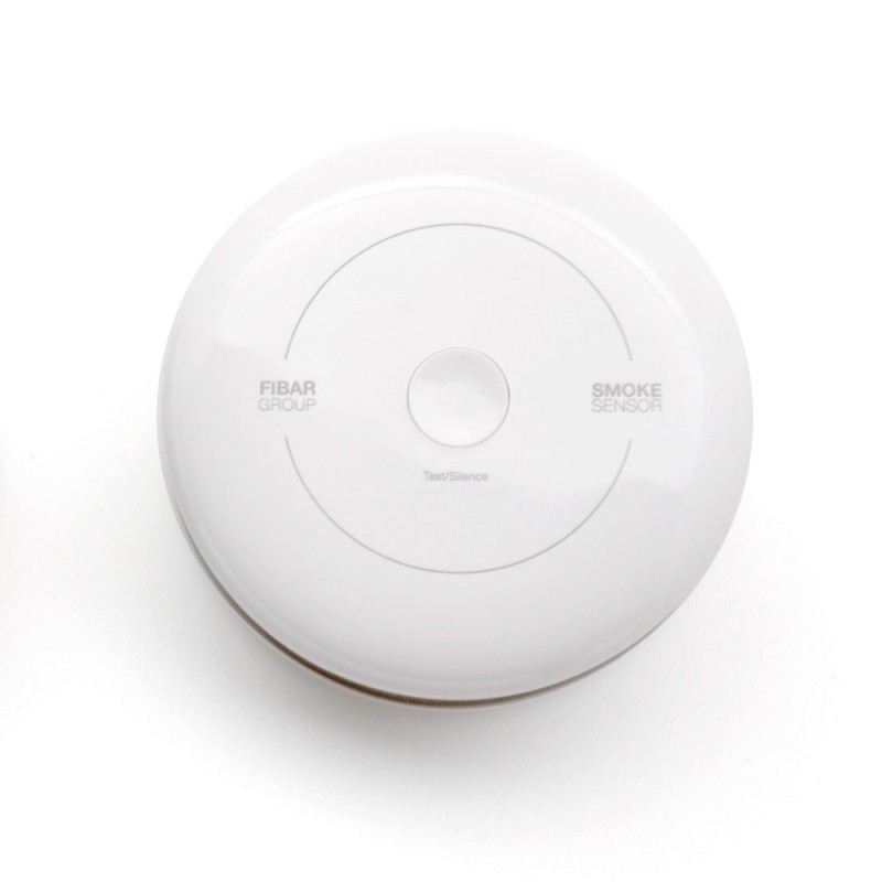 Fibaro FGSD-002-ZW5 &quot;Smoke Sensor 2&quot; Z-Wave Plus - Détecteur de fumée DAAF (norme EN14604)