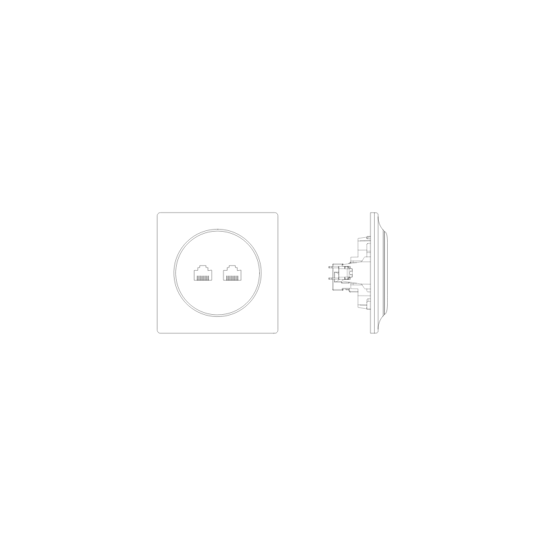 FIBARO FGWEEU-021 FIBARO Walli N Ethernet Outlet 