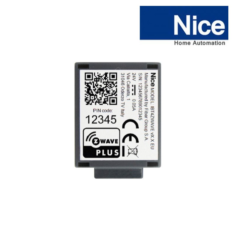 NICE FG-IBT4ZWAVE - Interface BiDi ZWave pour automatismes Nice Gate&amp;Door