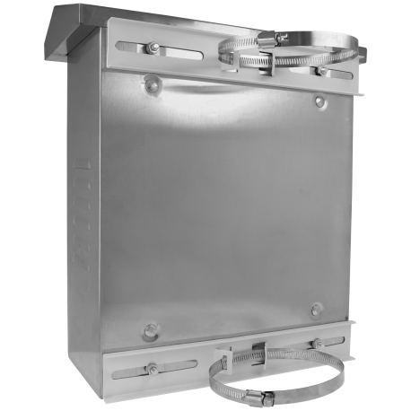 Caisson Etanche pour mât 400 x 340 x 185 mm avec Support Poteau