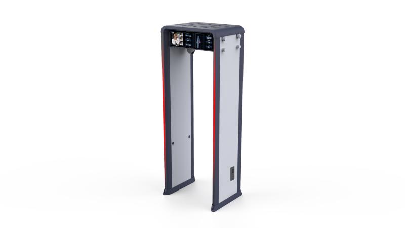 Hikvision  ISD-SMG533L  portique de detection de metaux 33 detection zones - 7&quot; LCD digital display -Interface Reseau - 2x-Sorties canaux alarm