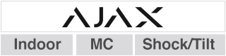 Ajax DoorProtect Plus, contact magnétique sans fil avec capteur de choc interne, Blanc