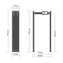 FJ2404 SAFE AGLE portique de detection de metaux 24 detection zones - 255 NIVEAU DE SENSIBILITE 5-inch LCD digital display - Chaque Zone niveau de sensibilitá ajustable jusqu'á 100