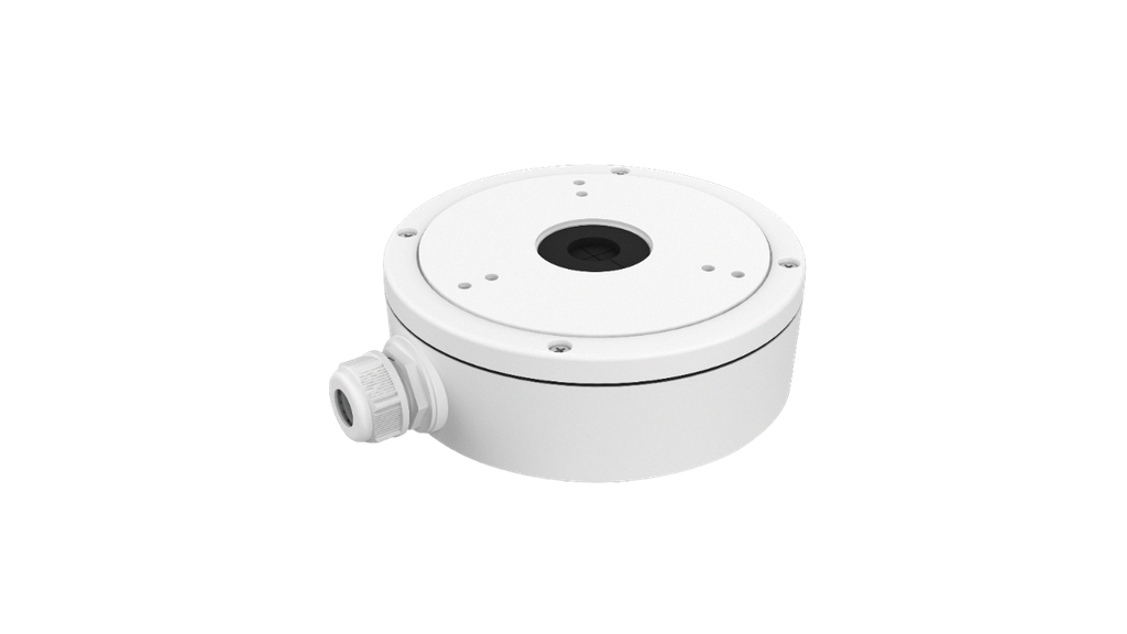 Hikvision DS-1280ZJ-M Boîte de jonction pour caméras dôme - Alliage d'aluminium - 51,5 mm (H) x 157 mm (diamètre de base) - 621 g