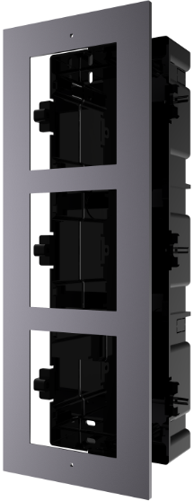 Hikvision  DS-KD-ACF3(Plastic) Flush mounting 3 Module Plastic steel