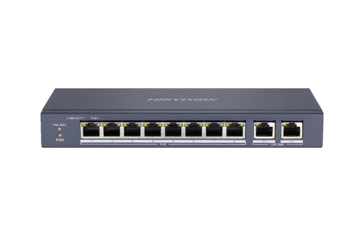 HIKVISION DS-3E0310P-E/M POE Switch 8 × 10/100Mbps PoE ports, and and 2 × Gigabit RJ45 port 60W