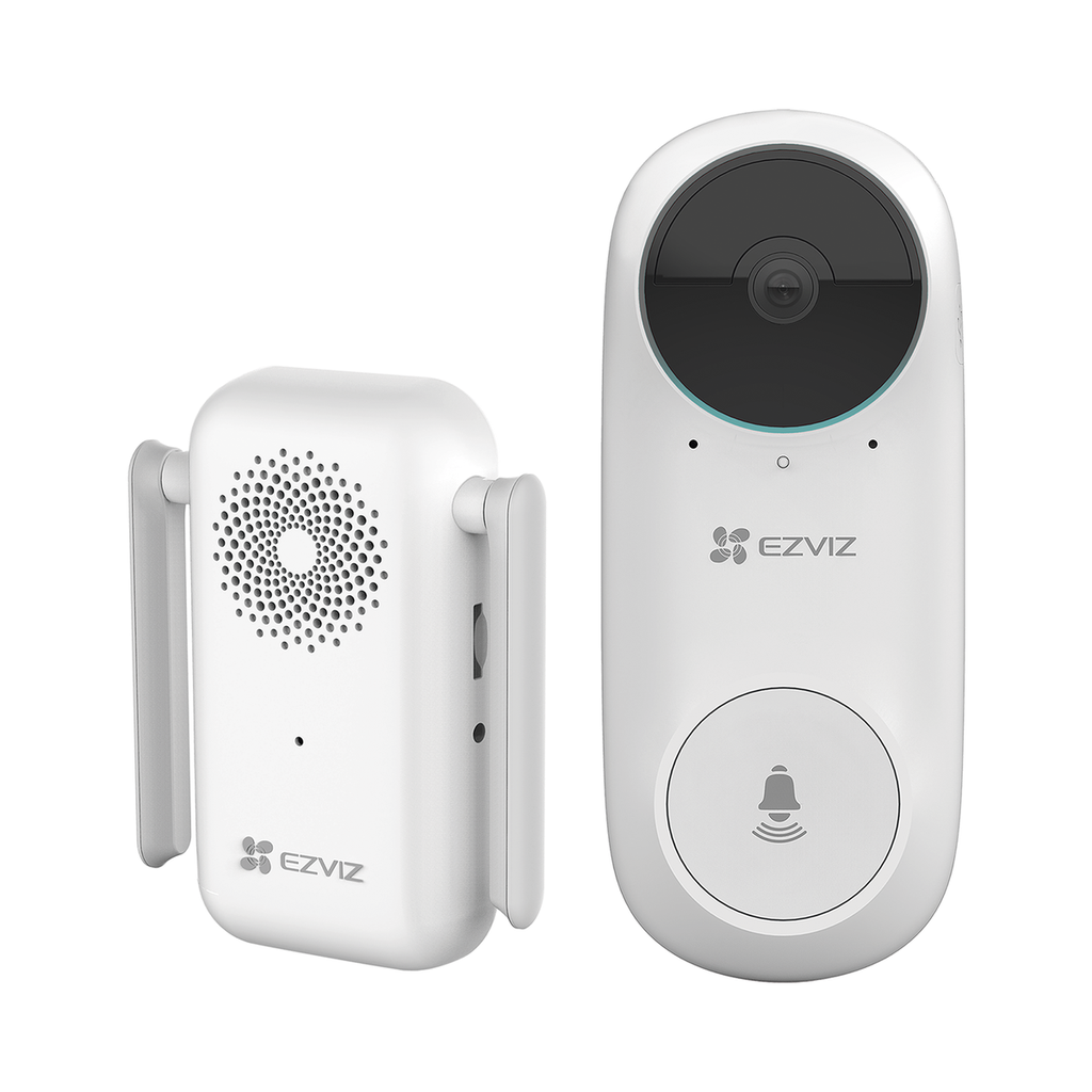Ezviz EZ-DB1 - Ezviz WiFi IP Doorbell - Camera 3Mpx / Vision 180º - Bidirectional audio - PIR human detection - Monitoring through app - Ezviz App and connection P2P