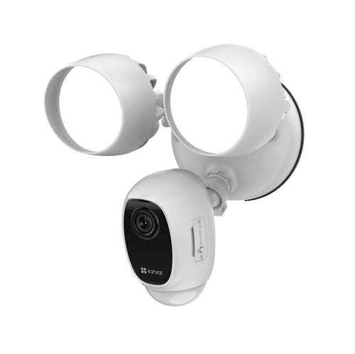 Ezviz EZ-LC1C -Ezviz WiFi Floodlight Camera - 2 Megapixel Starlight - 2 LED lights 2000 LM - PIR detector - Siren and audio - Suitable for exterior IP65