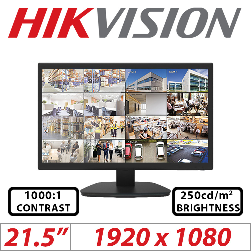 HIKVISION DS-D5022QE-B 21.5&quot; FULL HD MONITOR WITH HDMI/VGA