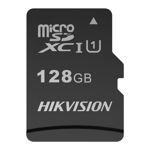 Hikvision - Carte Micro SD - 128GB de stockage - Vitesse Clase10 U1 - Plus de 300 cycles de lecture/écriture - La technologie NAND TLC offre un potentiel de capacité, de performance et de stabilité accrues