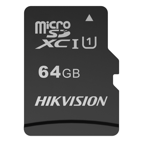 Hikvision - Carte Micro SD - 64GB de stockage - Interface SATA3 6 Gb/s - Plus de 300 cycles de lecture/écriture - La technologie NAND TLC offre un potentiel de capacité, de performance et de stabilité accrues