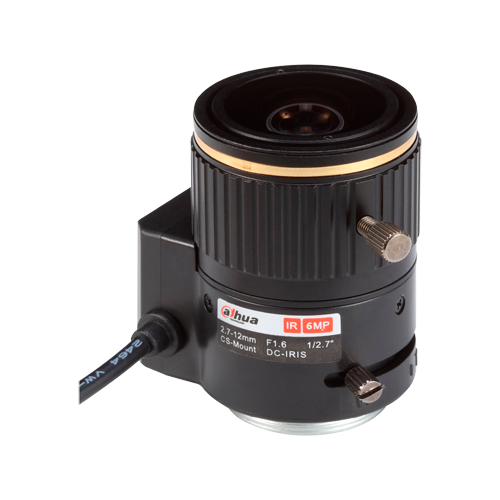 Dahua Lens PFL2712-E6D CS 6.0 Mpix  AutoIris DC - Varifocal: 2.7 to 12 mm - 1/2.7&quot; / F1.6 - IR correction