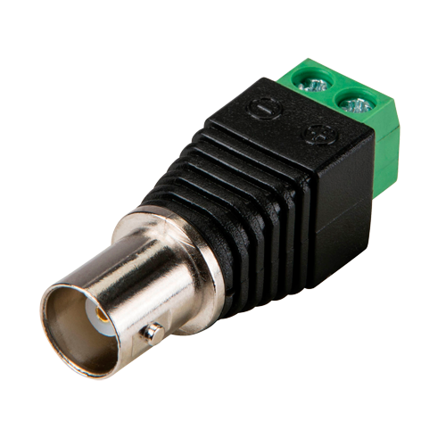  connector - BNC female - Output +/ of 2 terminals - 40 mm (D) - 14 mm (W) - 4 g