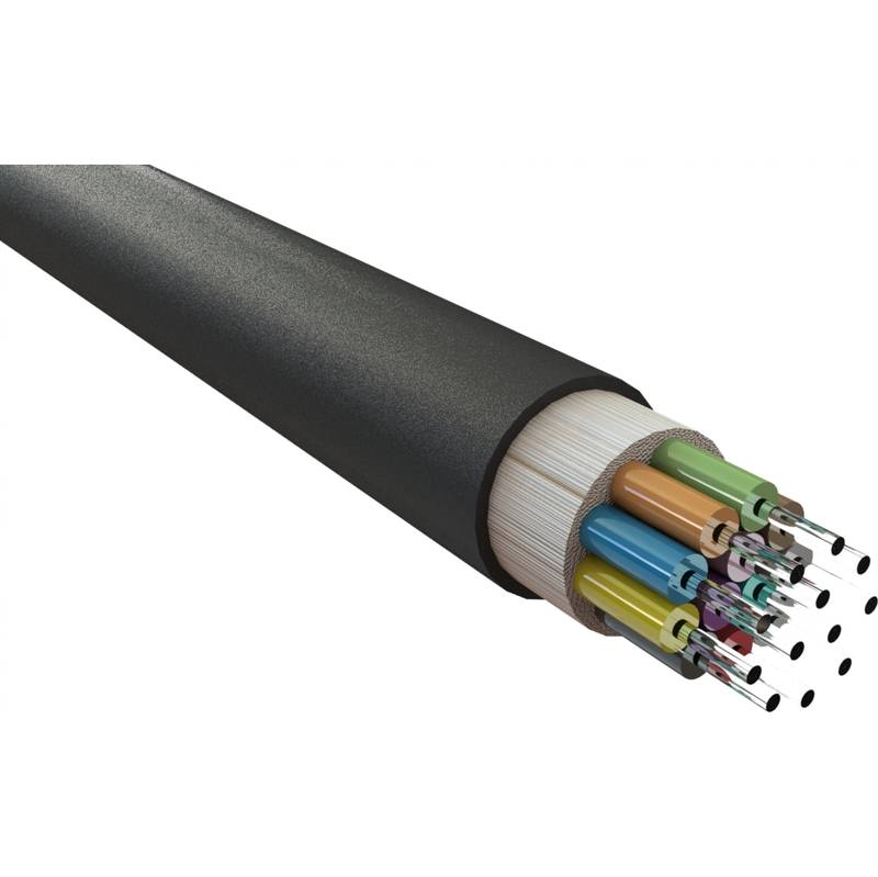 Câble FO-OM4 extérieur 6 fibres optiques 50/125 multimode OM4 structure libre armé Par 100m