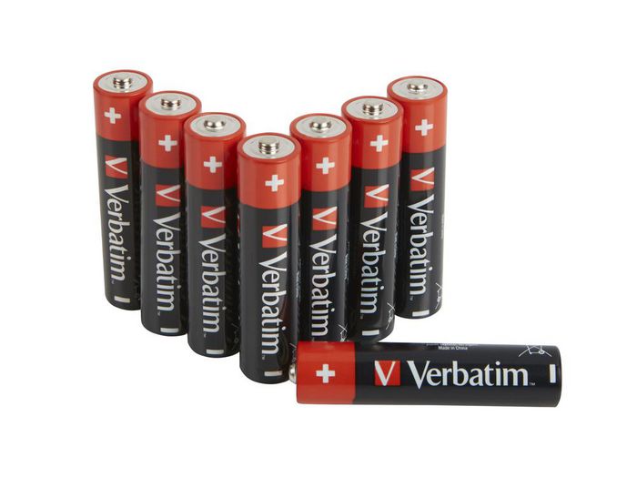 Verbatim - Pack de 08x piles AAA / LR03  1.5 V - Alcaline