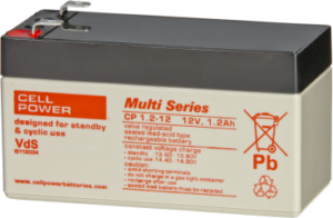 Cellpower CP 1.2 – 12  Batterie AGM  12 V - 1.2 Ah - 97 x 43 x 58 mm (lxwxh)