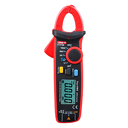 Uni-Trend - Mini Pince Ampèremètre CAT II 600V/ CAT III 300V - Design Ergonomique et leger - Affichage à rétro-éclairage LED jusqu'a 2000 comptes - 