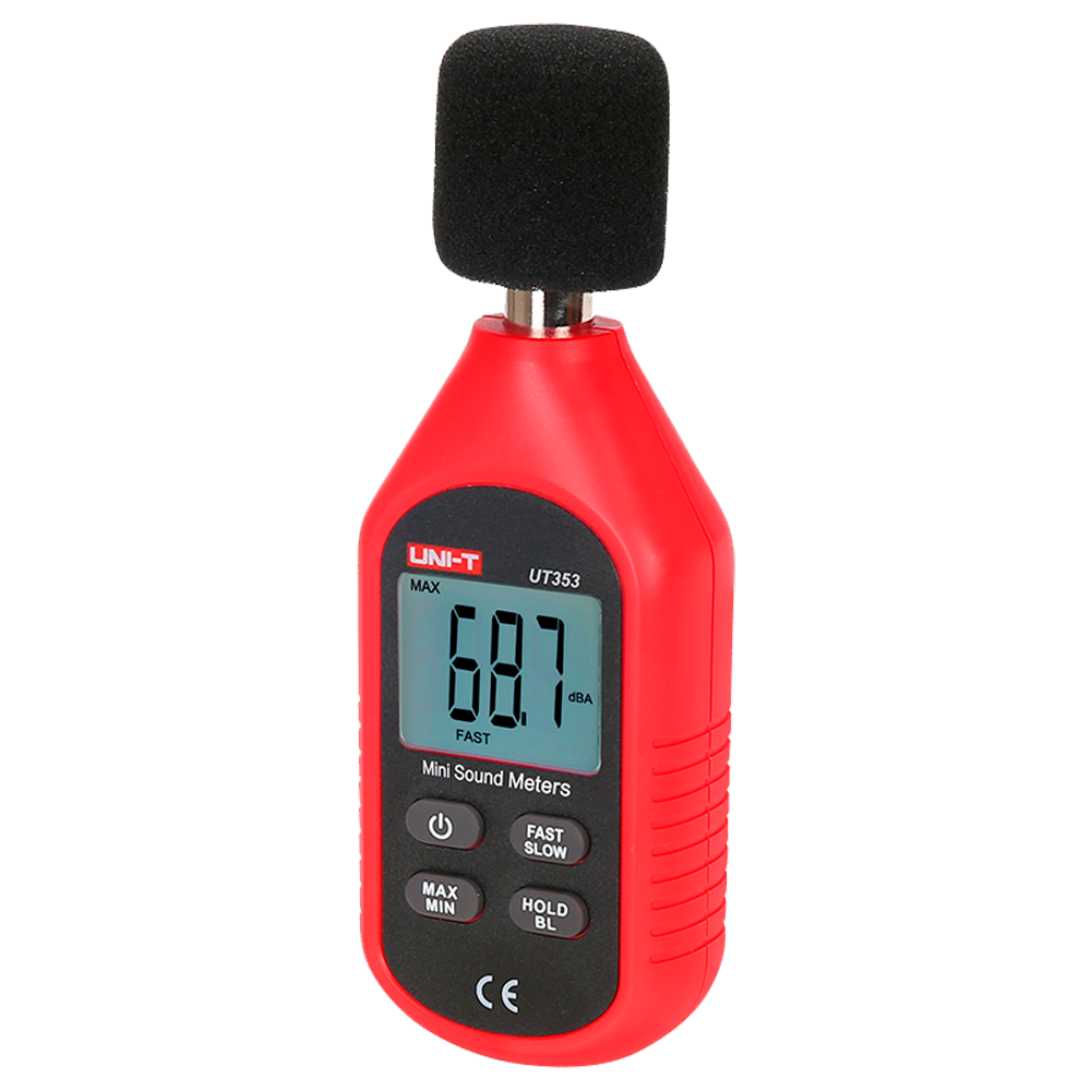 Uni-Trend - Sonomètre - Écran LCD rétroéclairé - Large plage de mesure 30~130dB avec réponse rapide  - Arrêt automatique