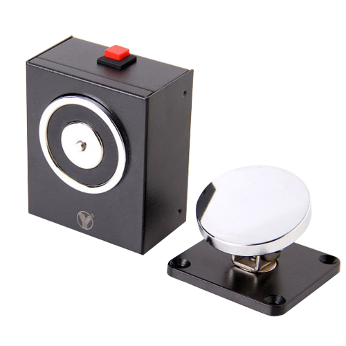 Arrêt de porte de secours - Force de maintien jusqu'à 50Kg - Bouton de fermeture manuelle - Convient pour portes simples et doubles - DC24V