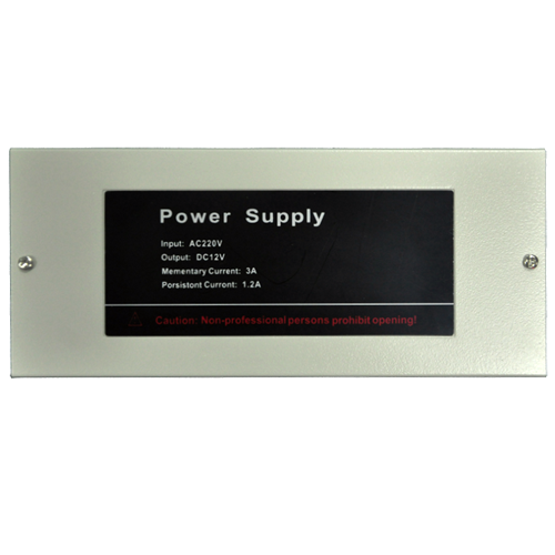 AC-12DC2A Alimentateur
Exclusif pour le contrôle d'accès
Peut être configuré en NF/NO
Montage en superficie