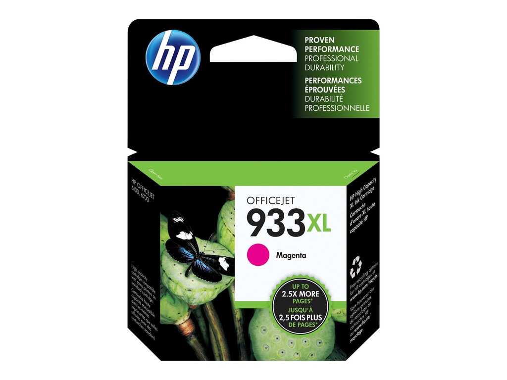 HP 933XL original Ink cartridge CN055AE 301 magenta high capacity 1-pack Blister multi tag Officejet