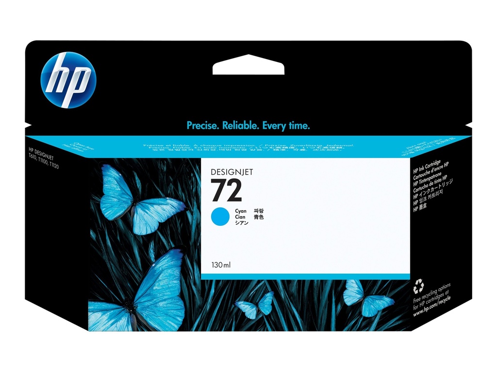 HP 72 original Ink cartridge C9371A cyan high capacity 130ml 1-pack