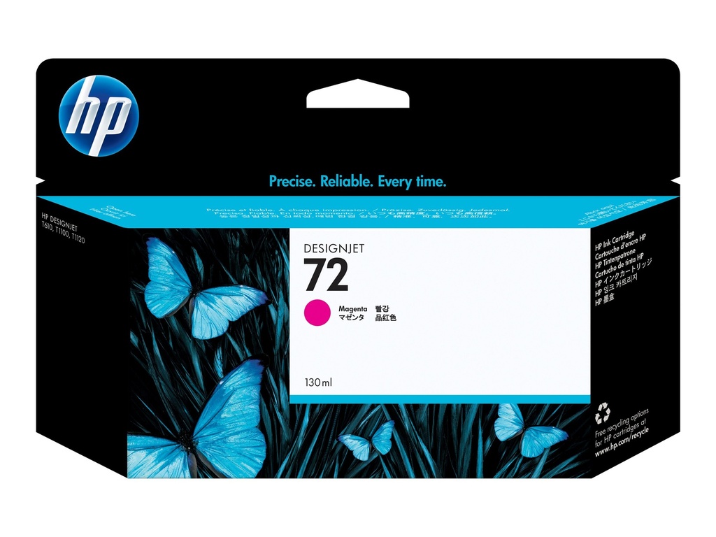 HP 72 original Ink cartridge C9372A magenta high capacity 130ml 1-pack