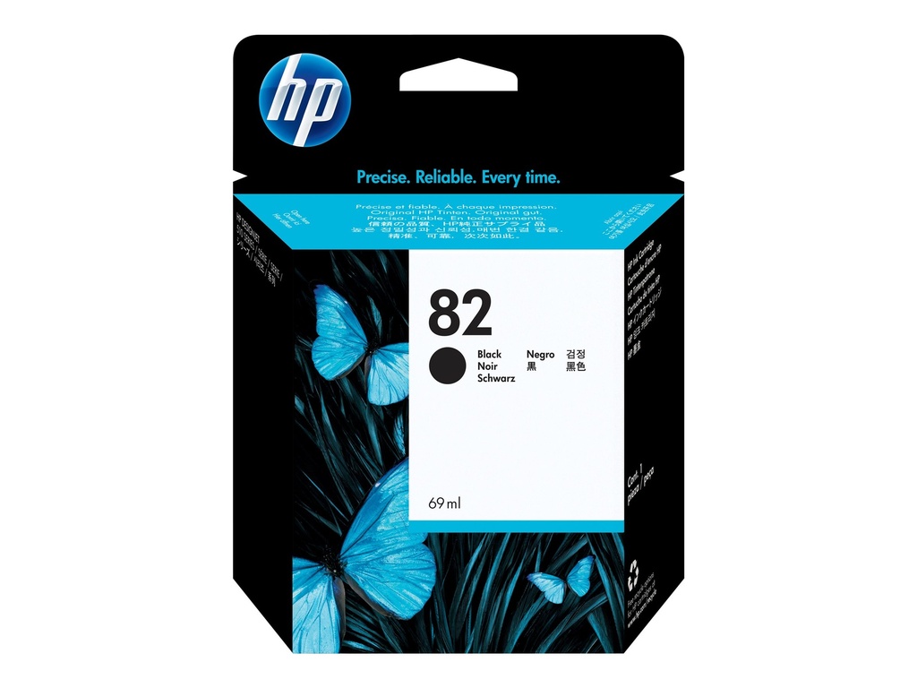 HP 82 original Ink cartridge CH565A black high capacity 69ml 1-pack