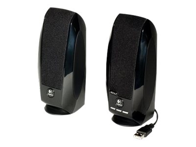 Logitech S-150 2.0 Speaker System - 1.2 W RMS - Black - 90 Hz to 20 kHz - USB