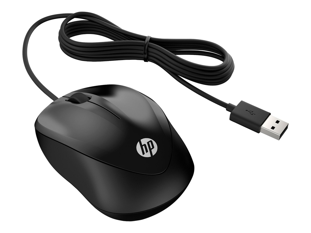 HP 150 Mouse - USB - Optical - Cable - 1200 dpi - 240J6AA