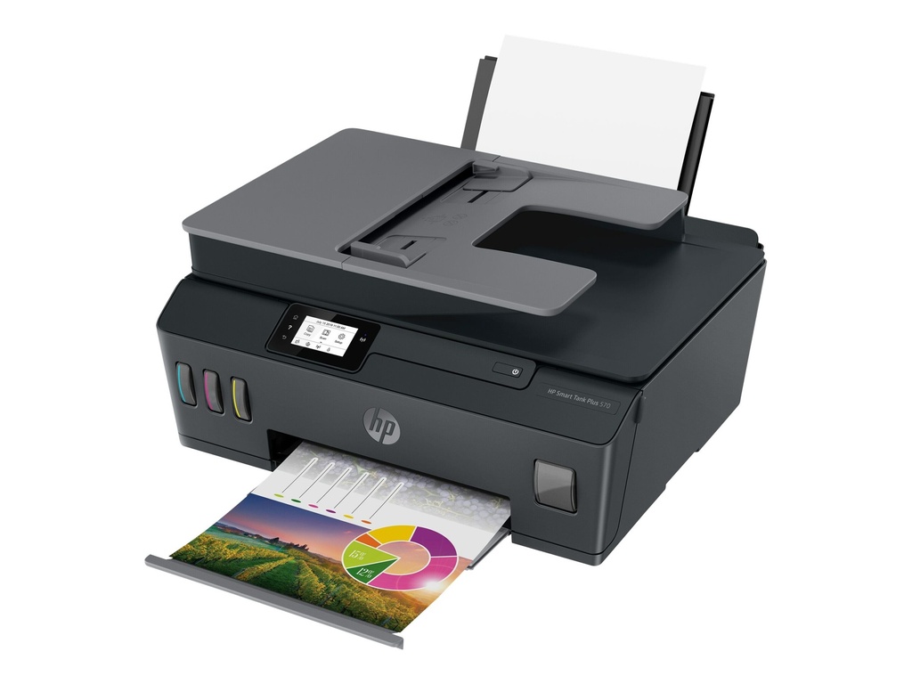 HP Smart Tank Plus 570 Wireless All-in-One - Imprimante multifonctions - couleur - jet d'encre - rechargeable 