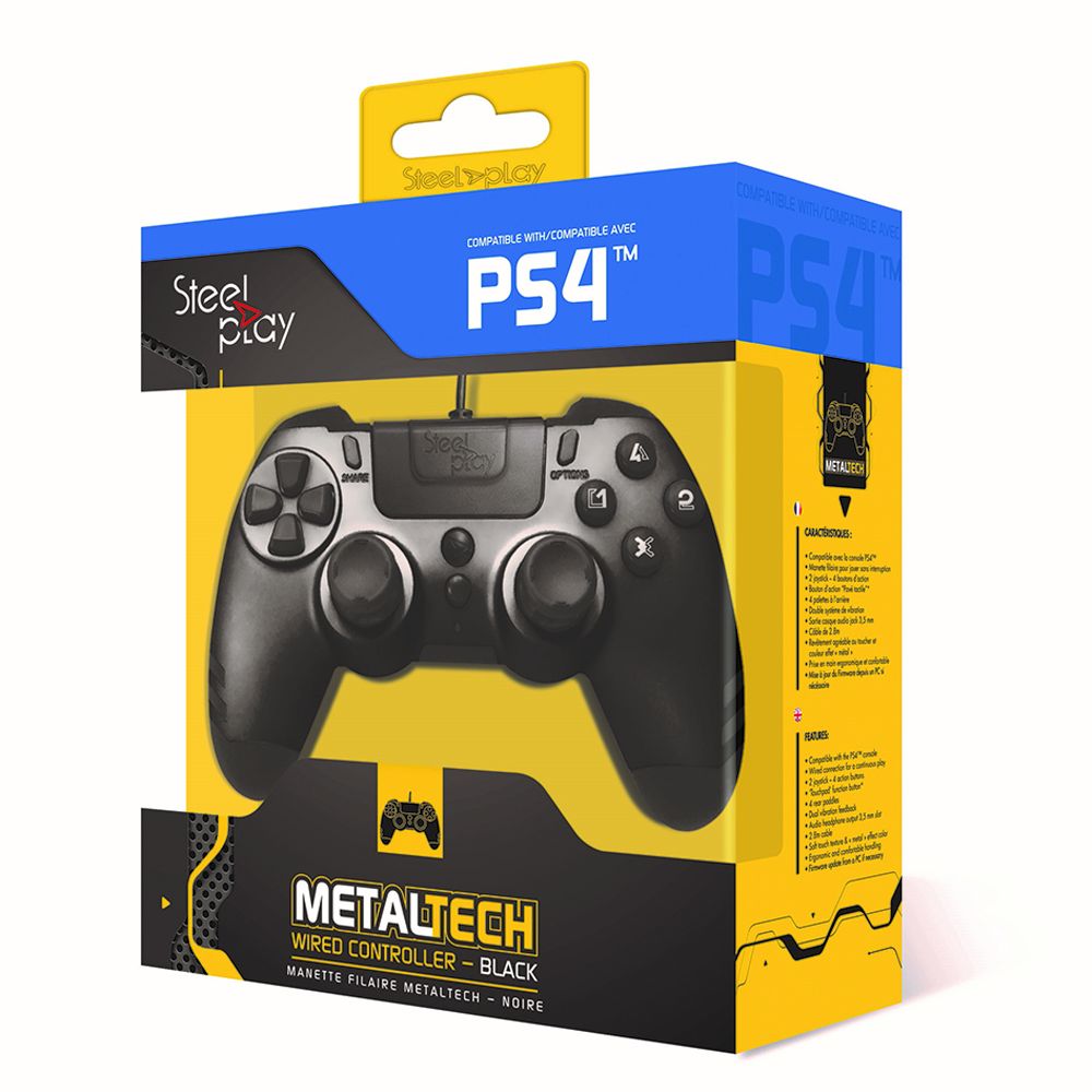 STEELPLAY Metaltech Controller Black PS4