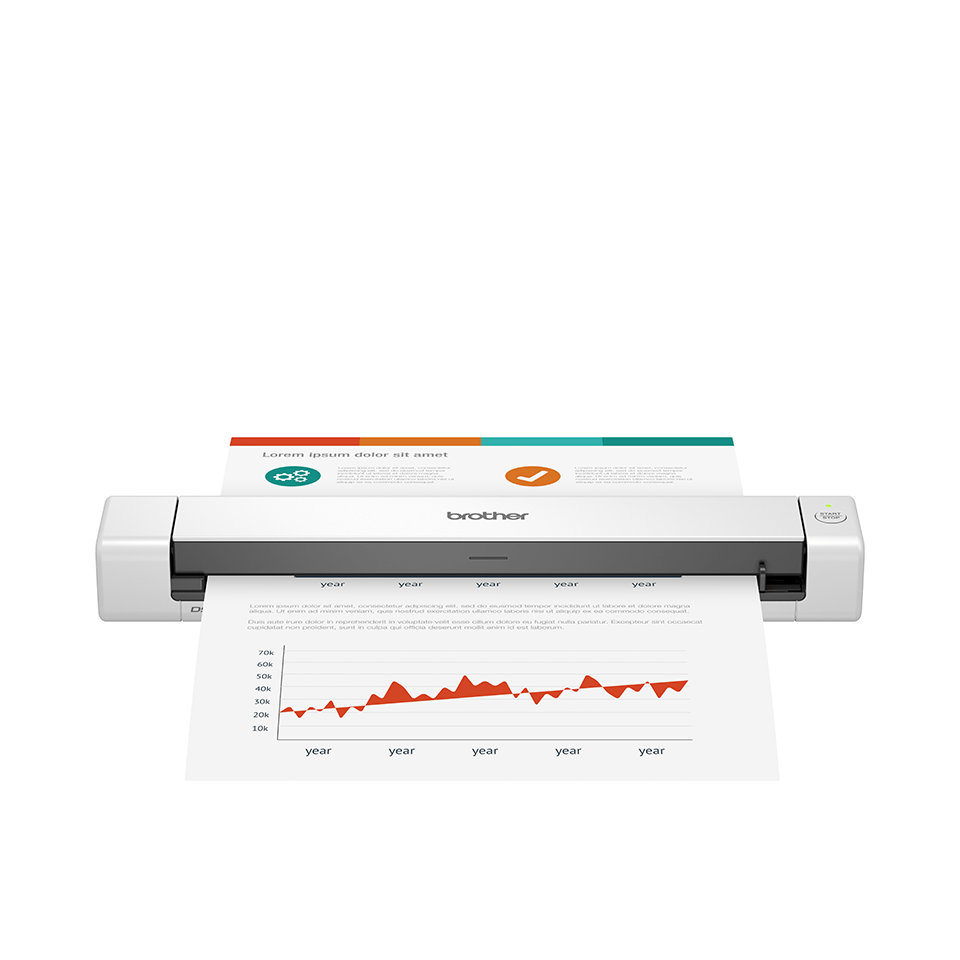 BROTHER scanner mobile à déliment A4