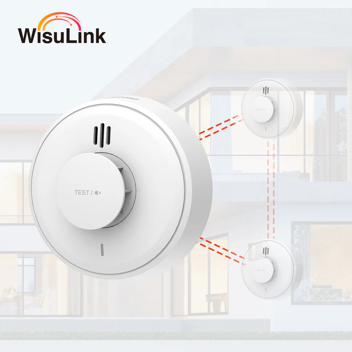 Jablotron SD-283ST Détecteur combiné de fumée et de chaleur filaire ou autonome avec sirène + Relai NO/NC