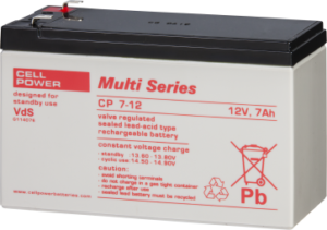 Battery 12V-7Ah Dim 151x65x98mm CellPower CP7-12
