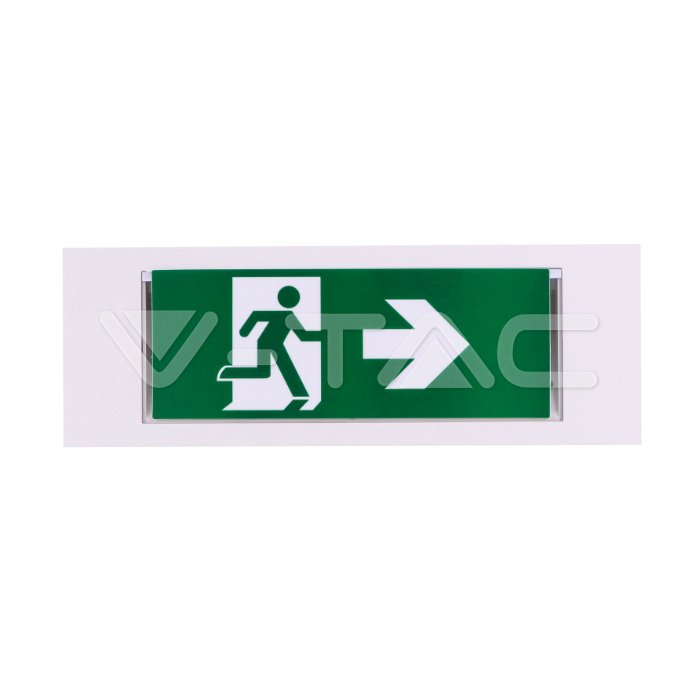 VT-511 4W a encastrer LED EMERGENCY EXIT 6000K