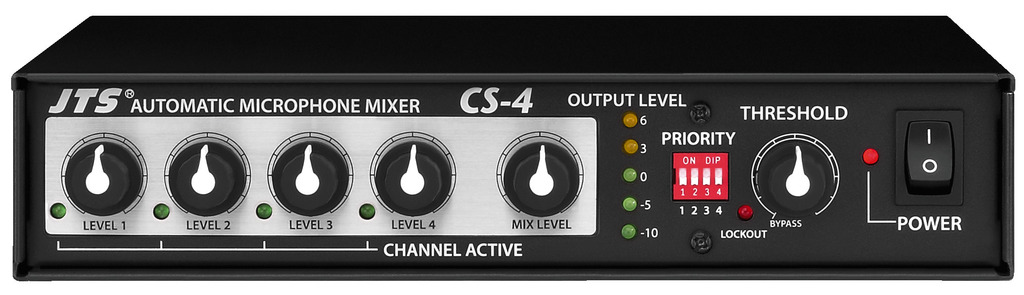 CS-4 Mixeur microphone 4 canaux automatique