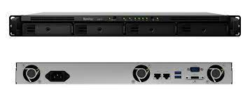 NAS Synology RS816 RackStation (DualCore CPU - 1Gb) - rack 19 1U - 4-Bay NAS HDD 3.5 &amp; SSD SATA remplaçable à chaud Gigabit 