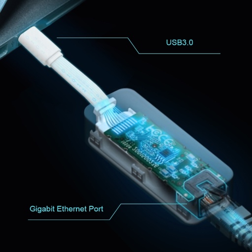 TP-Link UE300C Adaptateur réseau USB Type-C vers RJ45 Gigabit Ethernet