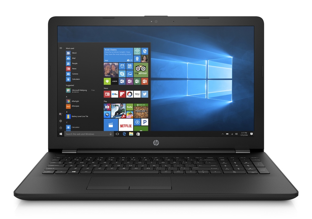 HP 15-bw000nf - 15.6 NOTEBOOK 15,6-AMD E2 9000e / 1.5 GHz / 1 Mo -  4 GB (installed) / 8 GB (max) DDR4-500 Go HDD AMD Radeon R2- 15.6 WLED 1920 x 1080 / Full HDDVDRW (R DL) / DVD-RAM WIFI n/ac, Bluetooth 4.2, Gigabit E