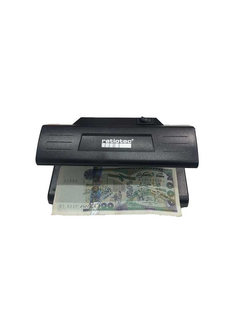 ratiotec Soldi 185 UV,MG MT &amp; lumiere blanche Detecteur de faux billets &amp; Documents dimensions (LxHxP): 185 x 95 x 110