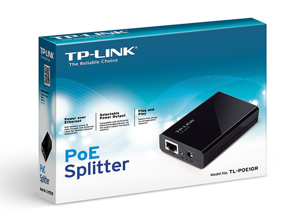 TL-POE10R Splitter PoE 802.3af 15,4 W ( 48V CC max.)