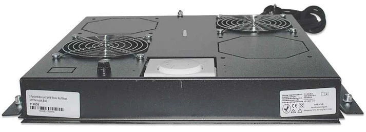 Unite de ventilation (712859) 2xFAN Montage toit pour Armoire 19 26U/32U/42U