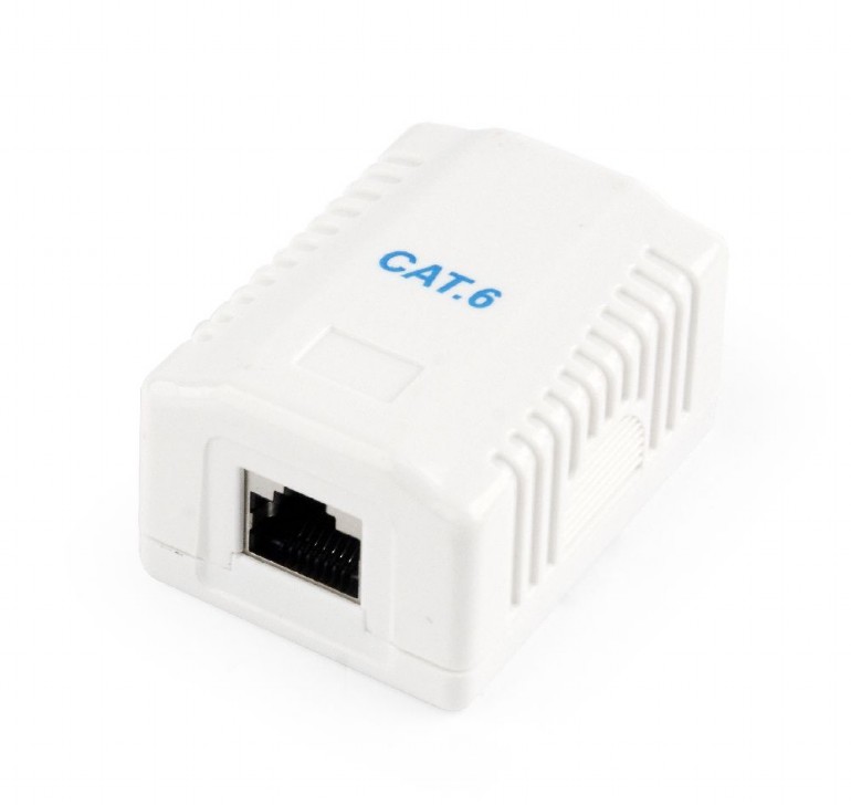 GEMBIRD NCAC-1U6-01 PRISE CAT6-UTP MURALE APPARENTE SIMPLE