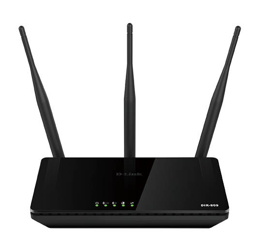 D-Link DIR-809 Wireless AC750 Dual Band 10/100 Router 3x Antenne
