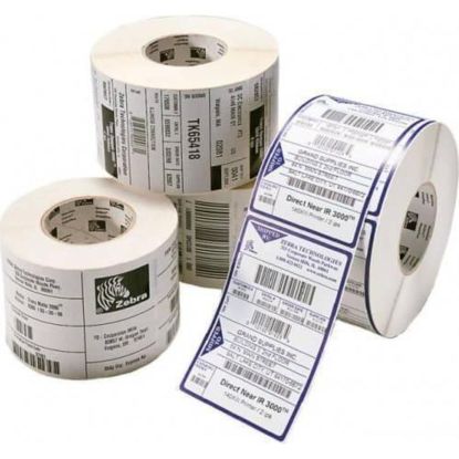 Etiquette Plastique Blanc, 51x25mm (2580 etiquettes/rouleau) rubans recommandes: 5095 resine