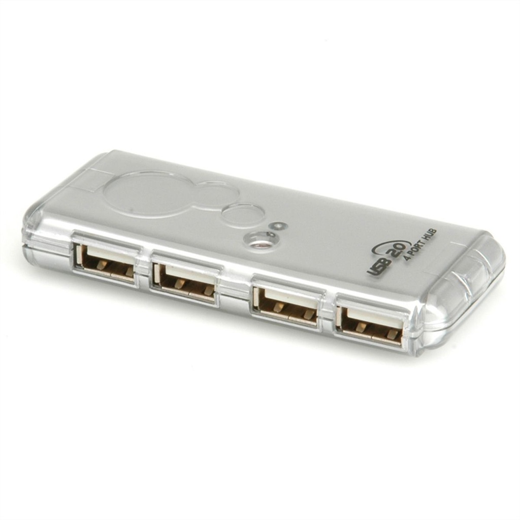 Roline-Value 14.99.5015 USB 2.0 Notebook Hub, 4 Ports